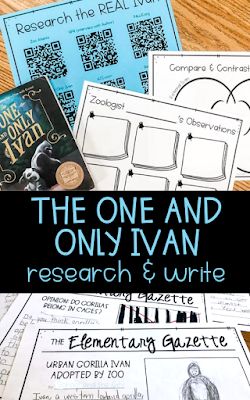 The One And Only Ivan Novel Study, The One And Only Ivan Projects, The One And Only Ivan Activities, Homeschool Literature, The One And Only Ivan, System 44, Reading School, Activities Elementary, One And Only Ivan