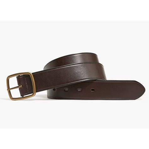 Brown leather belt