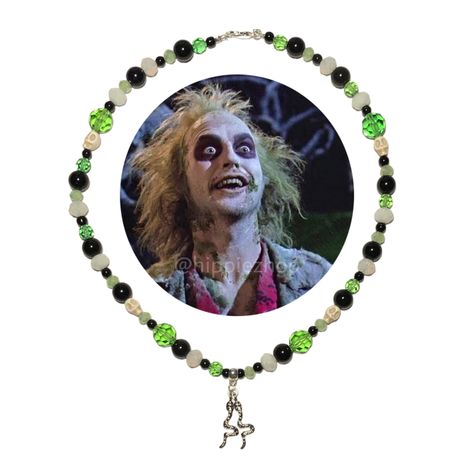 beetle juice 
halloween
hippiezhop
necklace Beetle Juice Bracelets, Beetle Juice, Beauty Inspo, Beetlejuice, Bracelet Making, Juice, Bracelet, Beads, Beauty