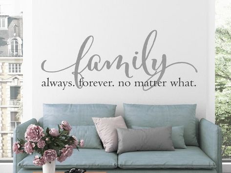 Vinyl Wall Lettering, Wall Art Vinyl, Stair Stickers, Family Wall Decals, Stencils For Wood Signs, Decor Gallery Wall, Family Photo Wall, Family Quote, Family Wall Decor