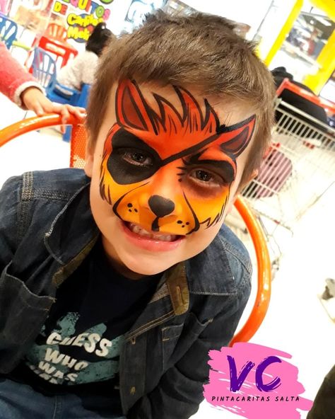 #fivenightsatfreddys #foxy #instaartist #facepainted #facepaintings #facepainting #Facepainting #facepainters #facepaints… Fnaf Face Paint, Fnaf Foxy, Fnaf Cosplay, Face Painting Easy, Painting Easy, Freddy Fazbear, Costumes Halloween, Baby Party, Bracelet Crafts