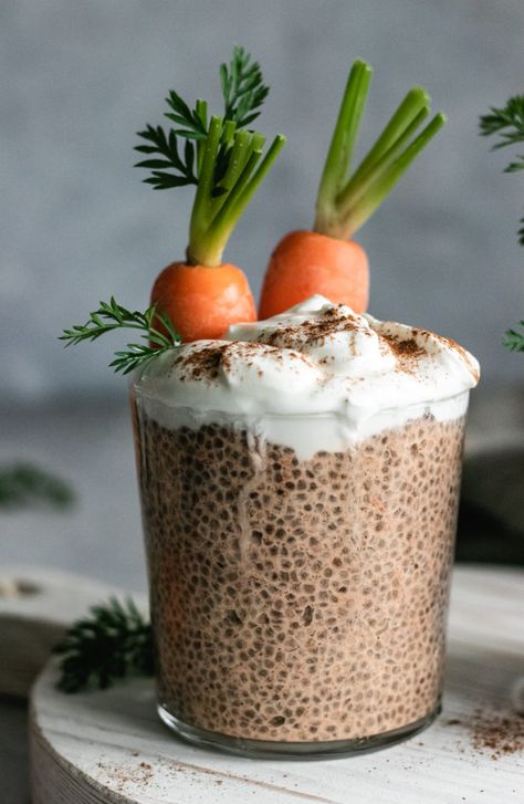 Carrot Cake Chia Pudding (Vegan and Gluten-free) Chia Pudding Vegan, Banana Chia Pudding, Healthy Make Ahead Breakfast, Coconut Chia Pudding, Easy Carrot Cake, Coconut Chia, Food Plan, Best Smoothie Recipes, Lost 100 Pounds