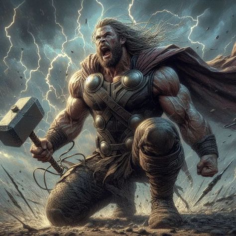 Bifrost Bridge, Different Powers, Thor Artwork, Thor God Of Thunder, Thor God, Thor Art, Thunder God, Thor Comic, Thor Odinson