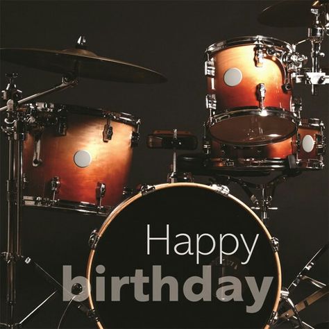 Happy Birthday Drummer, Drum Birthday Party, Happy Birthday Drums, Drum Pictures, Drum Birthday, Happy Birthday Wishes For Him, Happy Birthday Illustration, Happy Birthday Theme, Happy Birthday Man