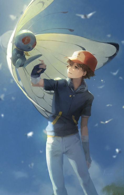 Ash Ketchum Fanart, Poker Chip Accessories, Rayquaza Pokemon, Pokemon Photo, Pokemon Fanart, Anime Mobile, Ash Pokemon, Ash Ketchum, Pokemon Memes