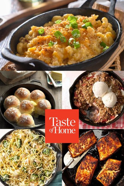 Bring out those cast iron skillets--it's time to let your inner home-chef rule! And what better way to start than with these incredibly delicious recipes? 😋 We sure can't think of any! Iron Chef Recipes, Puffy Pancakes, Iron Skillet Recipes, Skillet Recipes, Cast Iron Skillet Recipes, Iron Chef, Awesome Recipes, Iron Skillets, Skillet Meals