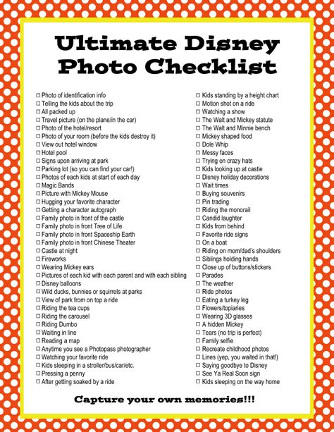 Photo Checklist, Disney College Program, Disney Photo Ideas, Diy Hack, Disney World Vacation Planning, Family Disney Trip, Disney Paris, Disneyland Vacation, Disney Trip Planning