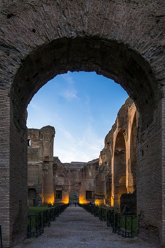 Rome: Caracalla Baths| da aliffc3 Caracalla Baths, Baths Of Caracalla, Italia Aesthetic, Rome Architecture, Rome Aesthetic, Traveling To Italy, Visiting The Vatican, Goddess Aesthetic, The Marvels