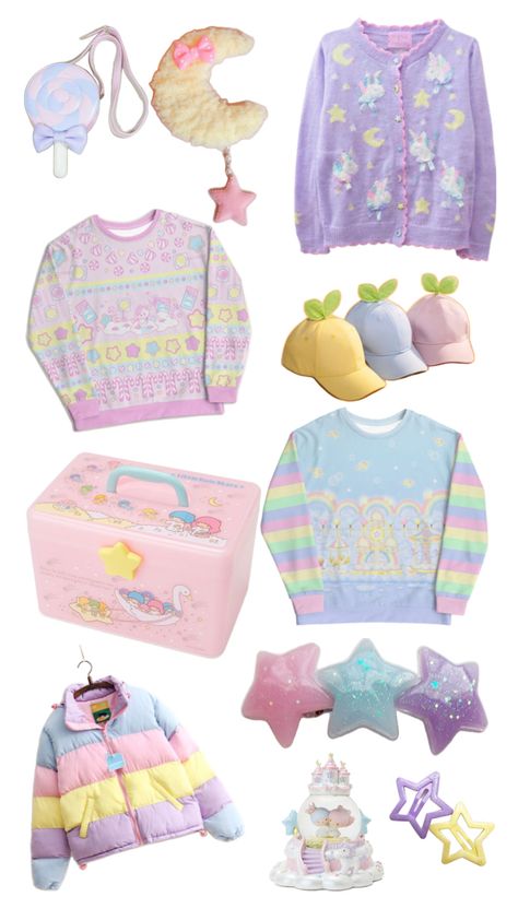 Pastel Core Outfits, Pastel Kidcore Outfits, Fairy Kei Outfit, Yume Kawaii Fashion, Decora Outfits, Kid Core Outfits, Pastel Kidcore, Soft Kidcore Aesthetic, Yume Kawaii