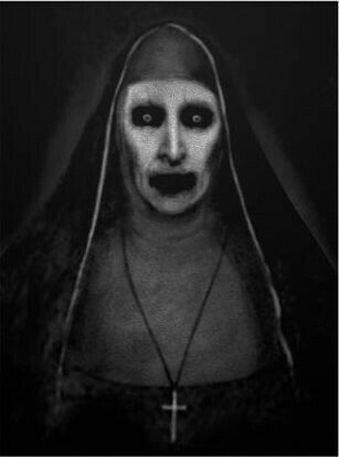 Scary Nun Drawing, The Nun Paintings, Bonnie Aarons, Creepy Pfp, Harry Potter Creatures, Picture Dark, Conjuring 2, Angel Wings Art, Horror Photos