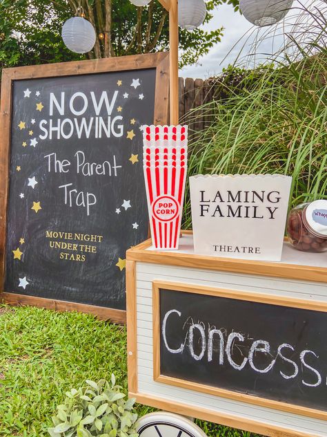 Movie Night Birthday Party Ideas, Outdoor Movie Night Party, Indoor Movie Night, Backyard Movie Night Party, Birthday Movie Night, Diy Movie Night, Summer Movie Night, Outdoor Movie Party, Movie Night Birthday