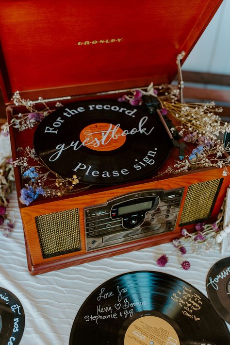 Vinyl Records Wedding, Records Wedding, Record Guest Book, Wedding Record, Record Player, Guest Book, Vinyl Records, Big Day, Our Wedding