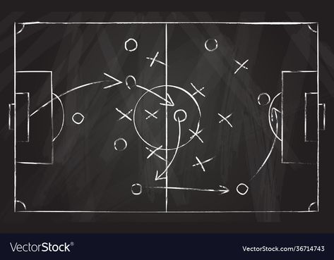 Soccer Game, Concept Illustration, Soccer Games, Top View, Transparent Png, Soccer Field, Chalk, Vector Images, Vector Free