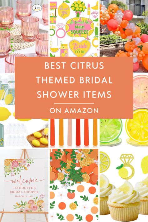 Planning a bridal brunch or summer soirée? 🍋🌸 Dive into our latest blog for refreshing citrus themed bridal shower ideas, perfect for celebrating love in spring and summer! From 'She Found Her Main Squeeze' decor to zesty bridal brunch inspiration, we've got everything you need to make your event unforgettable. Click to discover more! #CitrusThemedBridalShower #SheFoundHerMainSqueeze #SpringBridalShower #SummerBridalShower #BridalBrunch Main Squeeze Shower Theme, Main Squeeze Citrus Bridal Shower Theme, Bridal Shower Main Squeeze, Fruit Themed Bridal Shower Ideas, Bright Bridal Shower Decor, Fruit Bridal Shower Theme, She Found Her Main Squeeze Bridal Shower Theme, Bridal Shower Main Squeeze Theme, Bridal Shower Ideas Summer