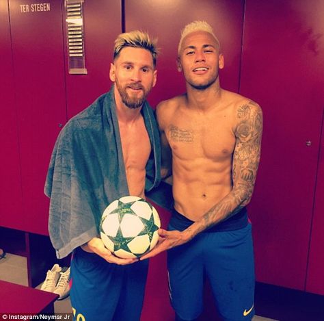 Lionel Messi (left) holding the match ball after scoring a hat-trick against Celtic on Tuesday Messi Holding His Shirt, Messi E Neymar, Messi Art, Messi Quotes, Messi Soccer, Messi Neymar, Messi And Neymar, Football Photography, Lionel Andrés Messi