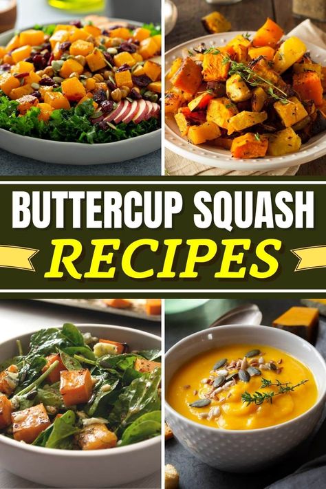 These sensational buttercup squash recipes are slightly sweet with a lovely smooth texture. From soup to roasts, this sunny squash is a treat any day. Buttercup Pumpkin Recipes, Buttercup Winter Squash Recipes, Thanksgiving Squash Recipes, Buttercup Squash Recipes, Squash Dinner Recipes, Buttercup Squash Recipe, Buttercup Squash Soup Recipe, Buttercup Squash Soup, Thanksgiving Squash