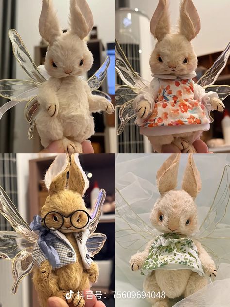 Rabbit Art Doll, Plush Accessories, Toy Clothes, Realistic Stuffed Animals, Doll Plushies, Pokemon Toy, Kawaii Plushies, Creepy Dolls, Anime Dolls