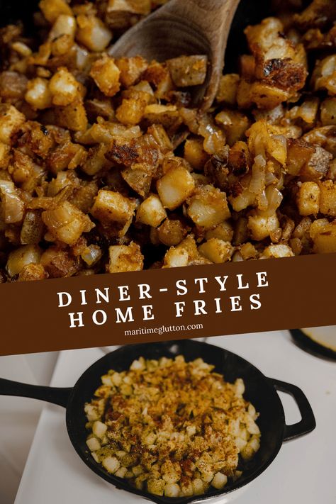 Pin for diner style home fries Home Fries Recipe, Healthy Potato Recipes, Healthy Appetizer Recipes, Home Fries, Easy Vegetable, Stop Waiting, Quick Breakfast Recipes, Dinner With Ground Beef, Fries Recipe