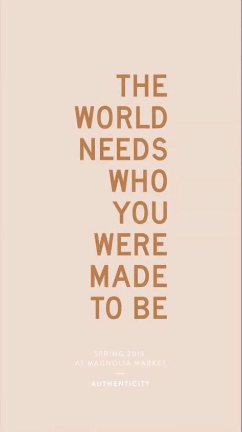 motivational and inspirational quotes. the world needs who you were made to be. The World Needs Who You Were Made To Be, How To Believe, The Words, Gorillaz, Inspiring Quotes About Life, Daily Affirmations, Pretty Words, Great Quotes, Cool Words