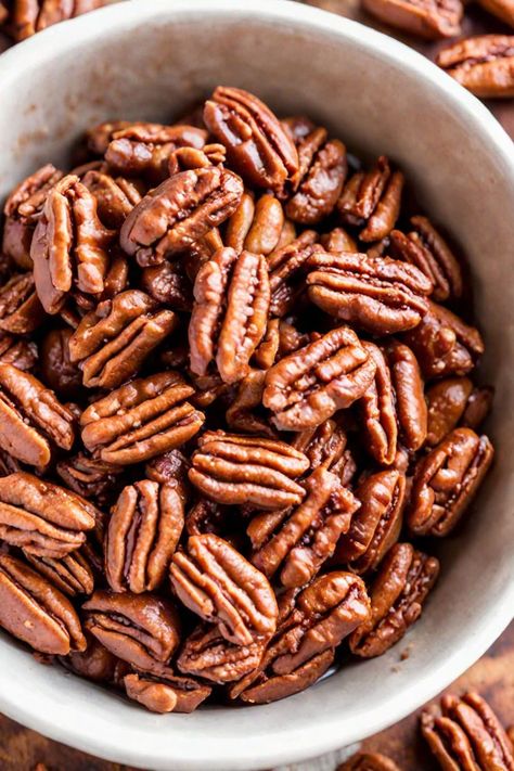 Slow Cooker Candied Cinnamon Pecans Recipe

Ingredients

- 1 pound pecan halves
- 1 cup granulated sugar
- 1/2 cup unsalted butter
- 1 teaspoon ground cinnamon
- 1/4 teaspoon salt
- 1/4 teaspoon vanilla extract

Full Cooking Instructions on... Crockpot Pecans Candied, Slow Cooker Candied Pecans, Cinnamon Pecans Recipe Easy, Crockpot Pecans, Cinnamon Pecans Recipe, Crockpot Candy Pecans, Italian Meatball Soup Recipe, Cranberry Bliss Bars Recipe, Pecan Recipes Easy