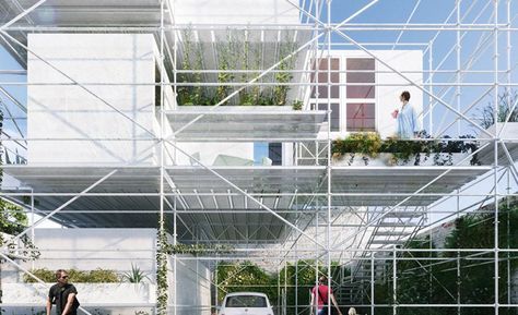 Ephemeral Architecture, Scaffolding Design, Grid Architecture, Temporary Installation, Temporary Architecture, Temporary Housing, Temporary Structures, Social Housing, Structure Architecture