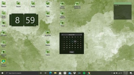 Sage Pc Wallpaper, Desktop Green Aesthetic, Windows Widgets Aesthetic, Sage Green Wallpaper Laptop Organizer, Laptop Wallpaper Organizer Green, Desktop Themes, Windows 10, Green Aesthetic, Sage Green