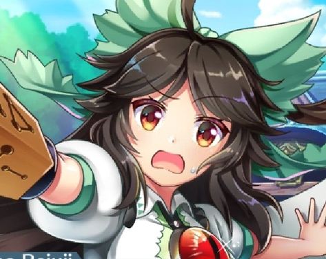 utsuho reiuji - touhou lost word Utsuho Reiuji Icon, Touhou Icon, Touhou Lost Word, Utsuho Reiuji, Legalize Nuclear, Fever Dream, Some Girls, Cartoon Jokes, Girl Names