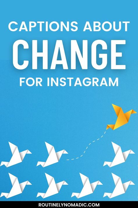 Paper birds with words Captions about Change for Instagram Captions About Change, Hair Change Quotes, Short Quotes About Change, Change Is Good Quotes, Best Captions, Quotes About Change, Color Mood, Perfect Captions, Quotes For Instagram