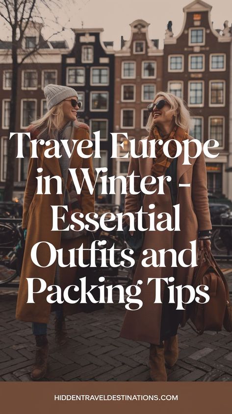 Travel Europe in winter like a pro with essential outfits and packing tips that will make your journey seamless. Whether you’re exploring winter destinations or need a travel checklist winter, this guide covers everything from stylish winter travel fits to the must-have items for your travel bag checklist. Cold Weather Packing List, Europe Winter Packing, Winter Vacation Packing, Winter Trip Packing List, Travel Outfit Winter Cold Weather, Cold Weather Packing, Winter Travel Packing, Europe Winter Travel, Essential Outfits