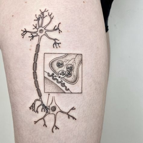 Biology Tattoo, Scientific Tattoo, Acab Tattoo, Chemistry Tattoo, Rip Tattoos For Mom, Anatomy Tattoo, Science Tattoo, Science Tattoos, Brain Tattoo