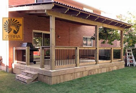 Small Garden Pergola, Covered Patio Design, Cheap Pergola, Patio Deck Designs, Covered Deck, Deck Designs Backyard, Pergola With Roof, Patio Roof, Decks Backyard