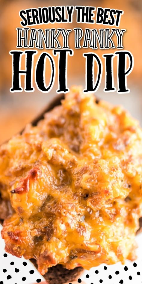 Hanky Panky Recipe Pheasant Appetizer Recipes, Meaty Casseroles, Hanky Panky Recipe, Tailgating Snacks, Pheasant Recipes, Pumpernickel Bread, Party Bread, Finger Snacks, Savory Dips