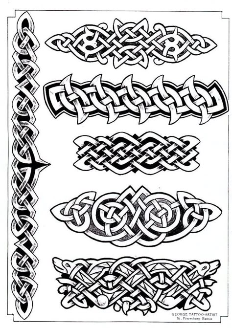 Viking Knotwork Tattoo Sleeve, Celtic Designs Pattern Free Printable, Carving Patterns Free Printable, Celtic Art Tattoo, Tattoo Celtic Knot, Celtic Sleeve Tattoos, Viking Tattoos For Men, Viking Knotwork, Celtic Tattoo Symbols