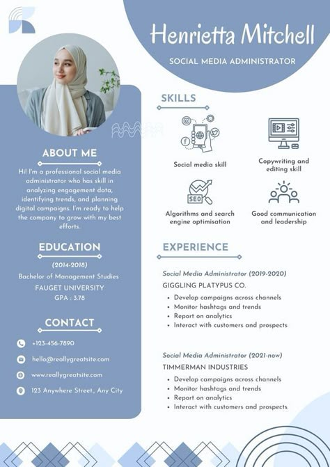 Get inspired with our collection of social media administrator resume designs. Our templates are perfect for crafting a professional and memorable resume that stands out from the competition. Leverage our helpful tips and resources to create a winning resume today. Resume Design Inspiration, Covering Letter, Cv Ideas, Cv Inspiration, Engineering Resume, Unique Resume, Graphic Design Cv, Cv Portfolio, Resume Ideas