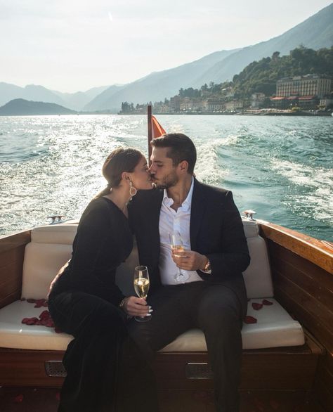 Italy Couple Aesthetic, Billionaire Wedding, Honey Moon Places, Dream Honeymoon Destinations, Business Couple, Cheap Honeymoon, Boat Photoshoot, Science Of Love, Tropical Honeymoon