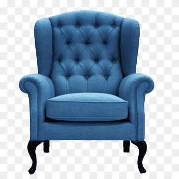 Study Cartoon, Sofa Png, Blue Sofa Chair, Chair Png, Blue Lounge Chair, Turquoise Chair, Painted Sofa, Royal Chair, Table Couch