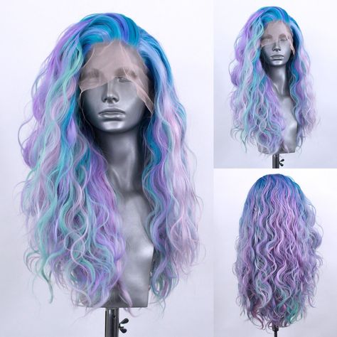 😍✨ Ariel in “Pastel Galaxy” is now back in stock on our website!✨😍 She’s a Pastel Blue, Lavender, Pink & Mint blend in a 23” long Salt… | Instagram Scare Actor, Pastel Wig, Lavender Hair Colors, Pastel Galaxy, Lavender Hair, Lavender Pink, Blue Lavender, Hair Inspiration Color, Back In Stock