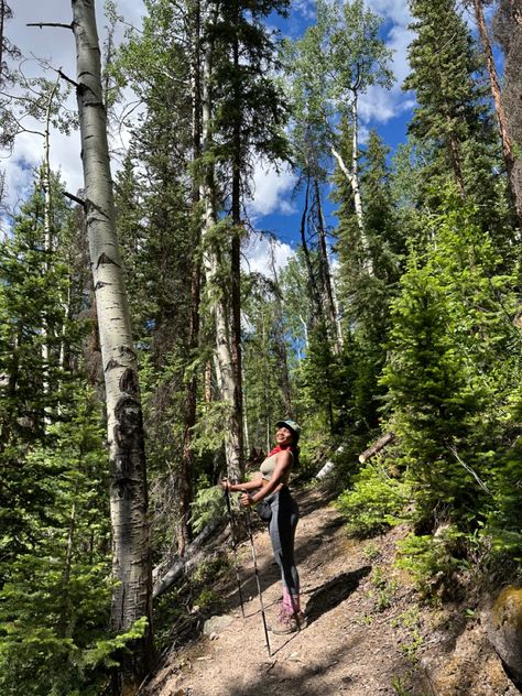 Female Hiker Aesthetic, Hiking Asethic, Hiking Outfit Summer Black Women, Hiking Aesthetic Black Women, Hiking Black Women, Black Granola Girl, Hiker Aesthetic, June Goals, Hiking Core