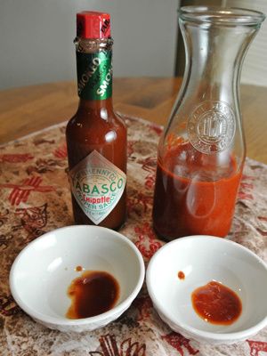 Tobasco Recipe, Homemade Tabasco Sauce Recipe, Chipotle Hot Sauce Recipe, Tabasco Sauce Recipe, Tabasco Recipes, Green Pepper Sauce, Chipotle Pepper Sauce, Tabasco Pepper, Homemade Chipotle