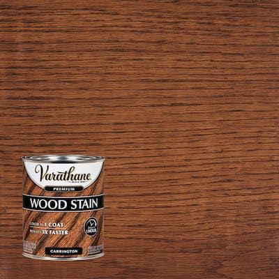 Varathane 1 qt. Carrington Premium Fast Dry Interior Wood Stain (2-Pack) provides high quality color in 1 coat to enhance the natural beauty of interior wood surfaces. Fast drying formula dries in 1 hour and uses nano pigments to offer superior color and coverage. Superior wood stain saves time, energy and provides a great value. Easy to apply with a good quality synthetic brush or clean lint free rag without the need for pre-stain or wood conditioner. Interior Wood Stain, Wood Conditioner, Wood Stain, Wood Surface, Staining Wood, Good Quality, Natural Beauty, Stain, Conditioner