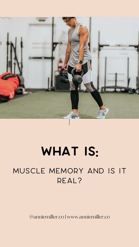 Annie Miller answers the questions of: what is muscle memory and is it real? Quads And Hamstrings, Health Myths, Muscle Memory, Chest Workouts, Photoshoot Inspo, Travel Workout, Guys Be Like, Cardio Workout, Workout Gear