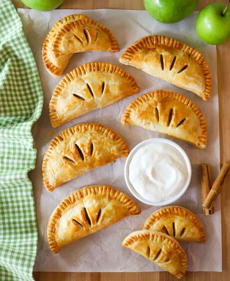 Apple Hand Pies Dough Whisk, Cranberry Bliss Bars, Cream Cheese Mints, Individual Pies, Hand Pie Recipes, Apple Hand Pies, Savory Foods, Hand Pie, Chocolate Sugar Cookies