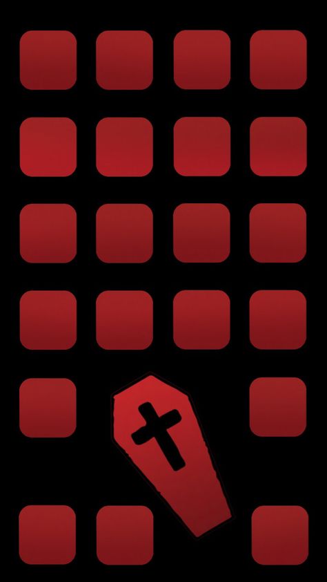 #halloween #coffin #red #icon #wallpaper #background #spooky #fall #october #homescreen #ios14homescreen Red Halloween Icons, Coffin Wallpapers, October Homescreen, Vampire Coffin, Wallpaper Home Screen, Black N Red, Widget Ideas, Spooky Stuff, Spooky Fall