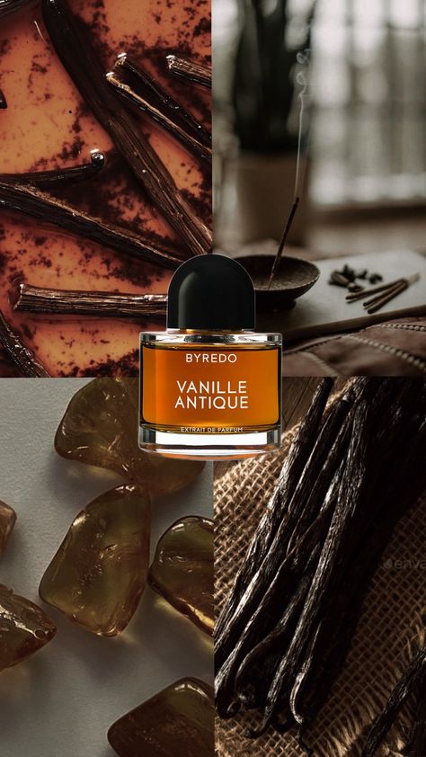 Vanilla Antique Byredo perfume Byredo Vanille Antique, Vanilla Antique, Tiktok Perfume, Vanille Antique, Autumn Perfume, Byredo Perfume, Perfume Aesthetic, Antique Aesthetic, Perfume Collection Fragrance