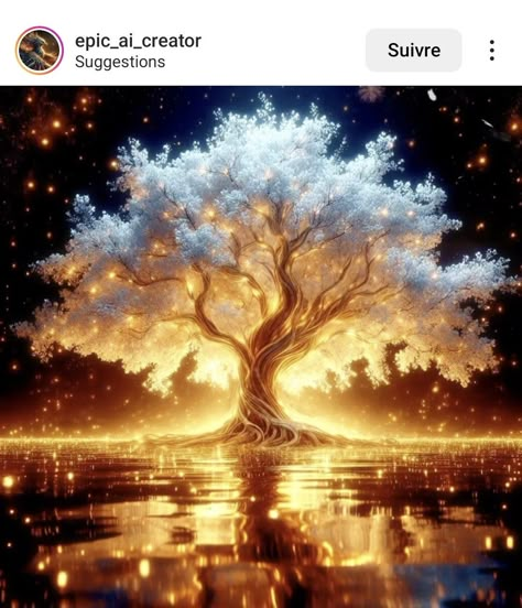 Cosmic Tree Of Life, Tree Of Life Fantasy Art, Deep Stories, God Of Nature, Magical Trees, Future Nature, Theme Tree, Wish Tree, Yggdrasil Tree