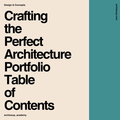 A well-organized Table of Contents can make or break your architecture portfolio! 📑 It not only guides readers through your projects but also adds a layer of professionalism that shows attention to detail. From project titles to page numbers, keep it clean, consistent, and visually aligned with the rest of your portfolio for an impressive, interview-ready presentation. #ArchitecturePortfolio #PortfolioTips #DesignPresentation Architecture Portfolio Table Of Contents, Portfolio Table Of Contents, Table Of Contents Template, Online Architecture, Contents Page, Site Analysis, Short Article, Specific Goals, Personal Statement