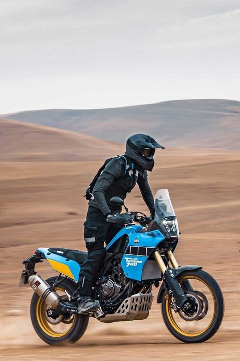 Yamaha Adventure Motorcycle, Tenere 700 Adventure, Adventure Bike Motorcycles, Yamaha Tenere 700, Best Motorbike, Biker Photography, Bike Riders, Bike Camping, Enduro Motorcycle