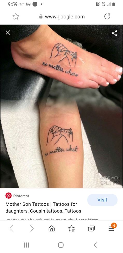 Aunt Tattoo, Niece Tattoo, Memorial Tattoo Ideas, Word Tattoo Ideas, Cousin Tattoos, Mother Son Tattoos, Matching Best Friend Tattoos, Bestie Tattoo, 80s Makeup