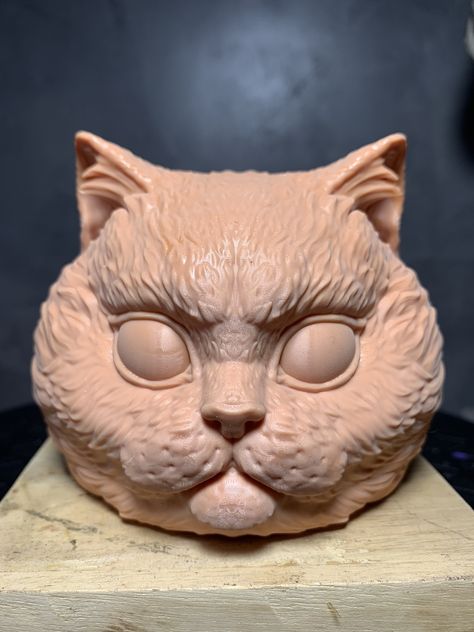 Cat Head Sculpture, Cat Clay, Uv Paint, Cat 3d, Stl File Format, Cat Sculpture, 3d Cakes, Cat Statue, Clay Design