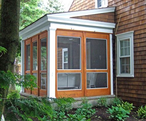 Screened Porch Kits Cost | Enclosing An Attached Porch/deck As A Sunroom - Roofing/Siding - DIY ... Sunroom Diy, Screen Porch Kits, Screen Porch Systems, 3 Season Porch, Porch Kits, Porch Enclosures, Screened Porch Designs, 3 Season Room, Screened In Deck